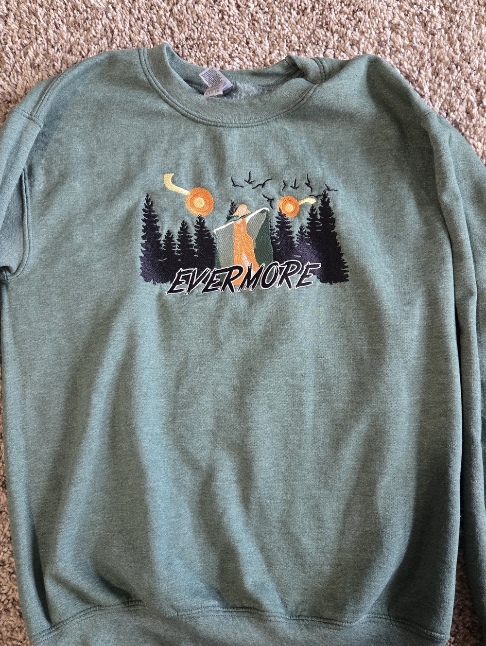 Taylor Swift Evermore Embroidered Sweater